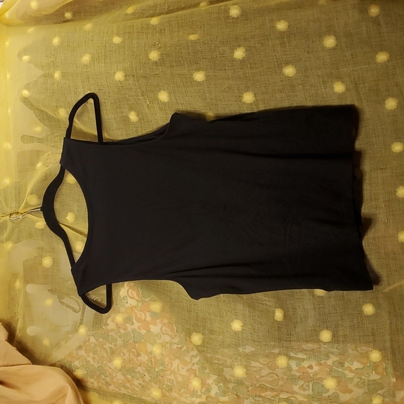 EUC 🖤 Express fringe modal flowy embellished tank - Picture 7 of 10